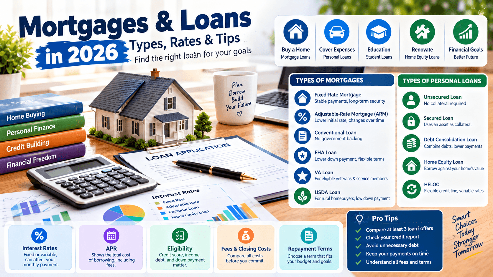 Mortgages and Loans in 2026: Types, Interest Rates, and How to Choose the Right Option
